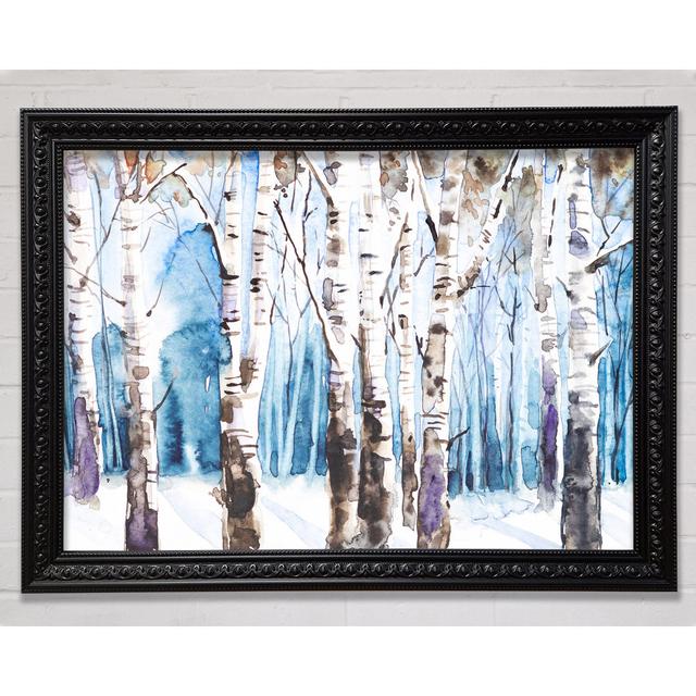 The Beautiful Birch Trees In The Snow - Print Union Rustic Size: 84.1cm H x 118.9cm W x 3cm D on Productcaster.