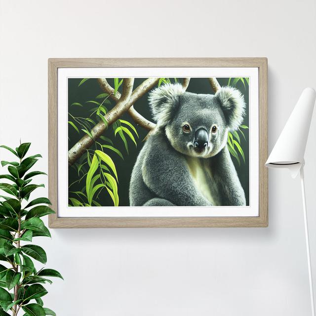 Koala Bear Vol.3 - Picture Frame Graphic Art 17 Stories Frame Colour: Oak Framed, Size: 25cm H x 34cm W x 2cm D on Productcaster.