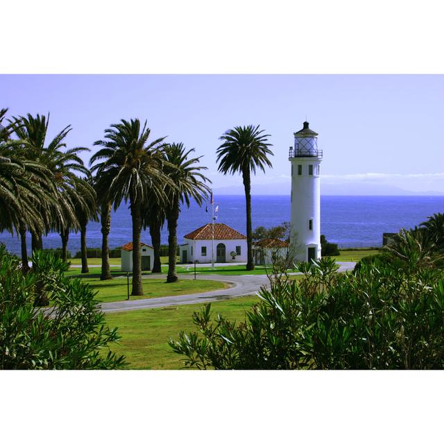 Lighthouse in Palos Verdes by Erikgauger - Wrapped Canvas Photograph Breakwater Bay Size: 81cm H x 122cm W on Productcaster.