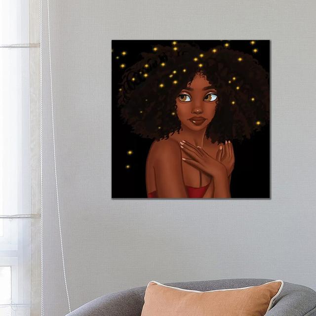 Fireflies by Princess Karibo - Print on Canvas 17 Stories Size: 45.72cm H x 45.72cm W x 1.91cm D, Frame Option: No Framed on Productcaster.