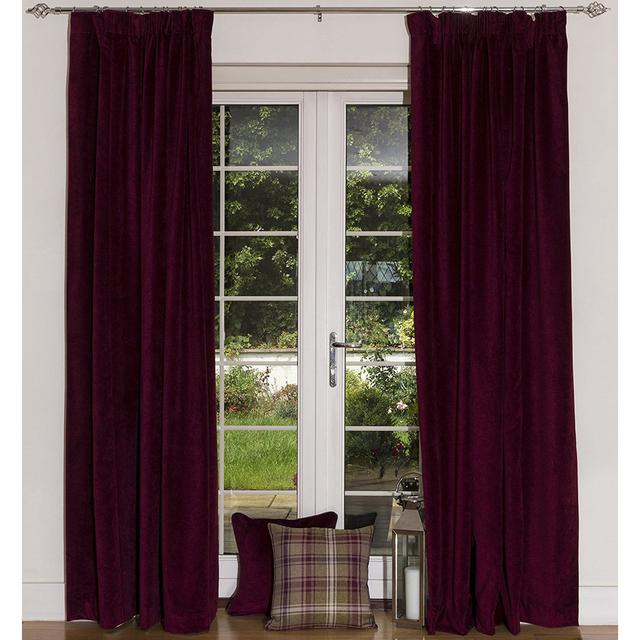 Offerman Polyester Blackout Pinch Pleat Curtain Pair (Set of 2) Rosalind Wheeler Size per Panel: 228 W x 182 D cm on Productcaster.