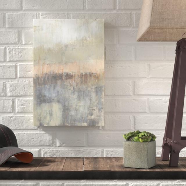 Blush Neutrals II - Wrapped Canvas Painting Print East Urban Home Size: 45cm H x 30cm W on Productcaster.