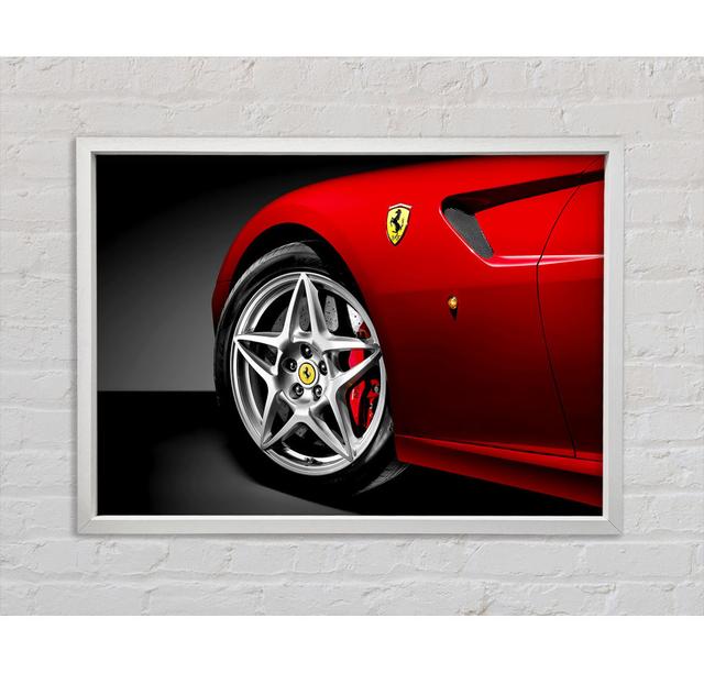 Ferrari F430 Spoke Wheel - Single Picture Frame Art Prints on Canvas Bright Star Size: 59.7cm H x 84.1cm W x 3.3cm D on Productcaster.