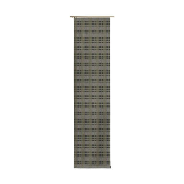 Devore Rail Insert Room Darkening Single Curtain Union Rustic Colour: Grey, green and black, Size: 245cm H x 60 cm W on Productcaster.