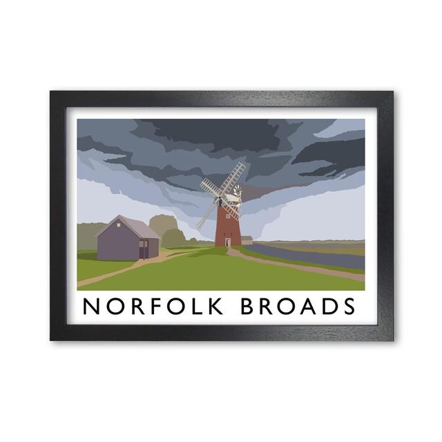 Norfolk Broads by Richard O'Neill - Print 17 Stories Frame Options: Black, Size: 29.7 cm H x 21 cm W on Productcaster.