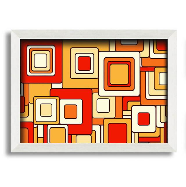 Psychedelic Orange - Single Picture Frame Art Prints Corrigan Studio Size: 29.7cm H x 42cm W x 10cm D on Productcaster.