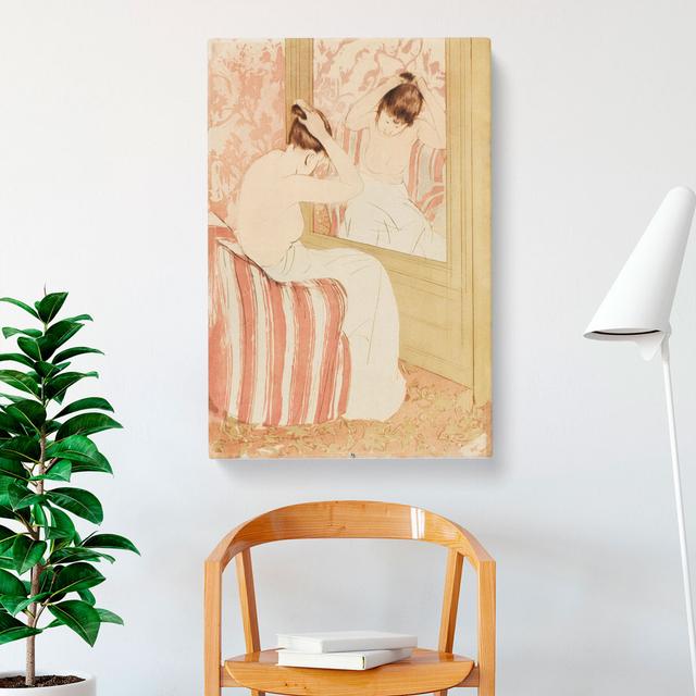 The Coiffure by Mary Cassatt - Wrapped Canvas Painting East Urban Home Size: 91cm H x 60cm W x 3cm D on Productcaster.