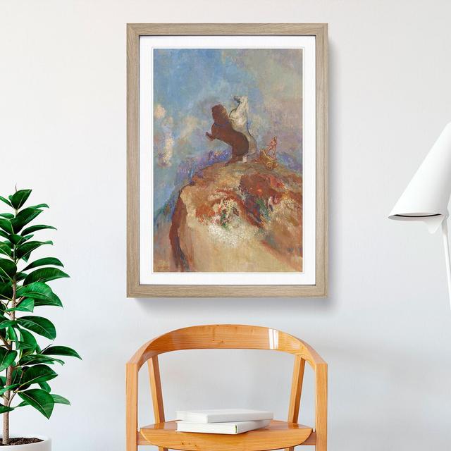 Apollo by Odilon Redon - Picture Frame Painting East Urban Home Frame Option: Oak Framed, Size: 36cm H x 27cm W x 2cm D on Productcaster.