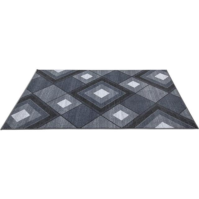 Deeda Hooked Grey Indoor/Outdoor Rug Ebern Designs Rug Size: Rectangle 80 x 150cm on Productcaster.