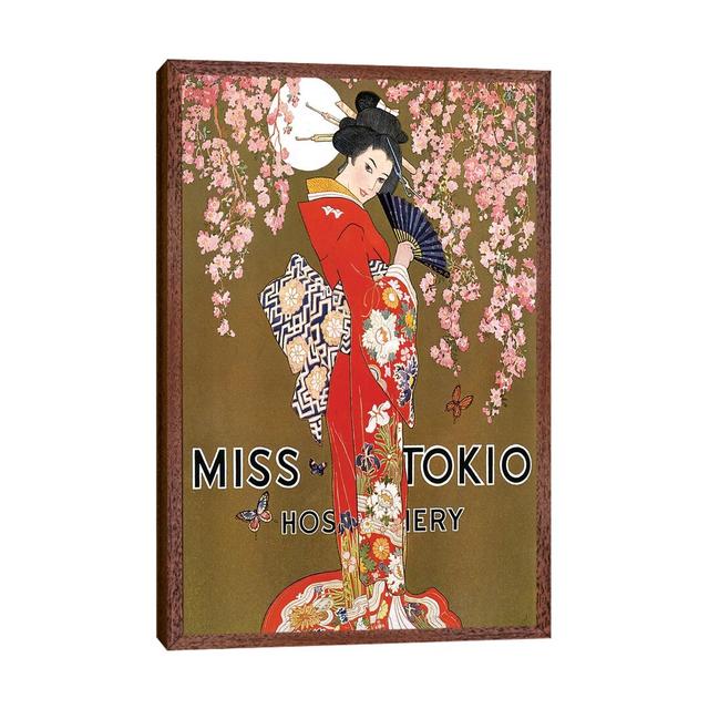 1927 Miss Tokio Hosiery Magazine - Print on Canvas Bloomsbury Market Size: 66.04cm H x 45.72cm W x 3.81cm D, Format: Classic Brown Wood Framed on Productcaster.