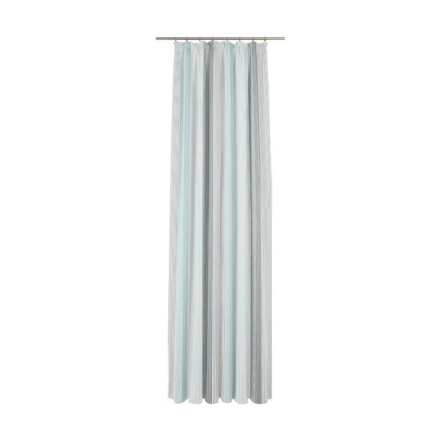 Ready-Store Pencil Pleat Sheer Curtain Brayden Studio Size: 145cm H x 450cm W, Curtain Colour: Turquoise and grey on Productcaster.