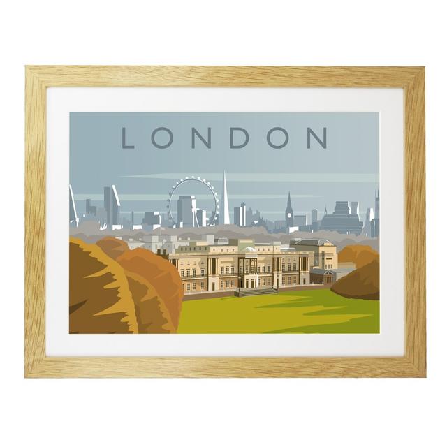 Richard O'Neil - Print East Urban Home Format: Oak Wood Frame, Size: 33.5 cm H x 43.5 cm W x 2.2 cm D on Productcaster.