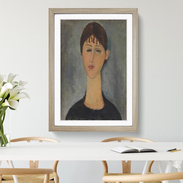 Mme Zborowska by Amedeo Modigliani - Picture Frame Graphic Art East Urban Home Size: 36cm H x 27cm W x 2cm D, Frame Option: Oak Framed on Productcaster.