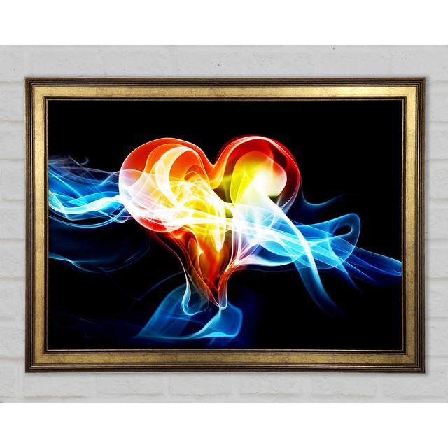 Lovers Heart Of Passion Gerahmter Druck Perspections Größe: 59,7 cm H x 84,1 cm B on Productcaster.