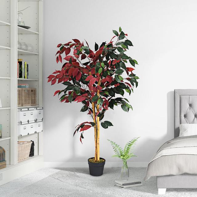 120 cm Boden-Kunstbaum Ahorn im Topf Die Saisontruhe on Productcaster.