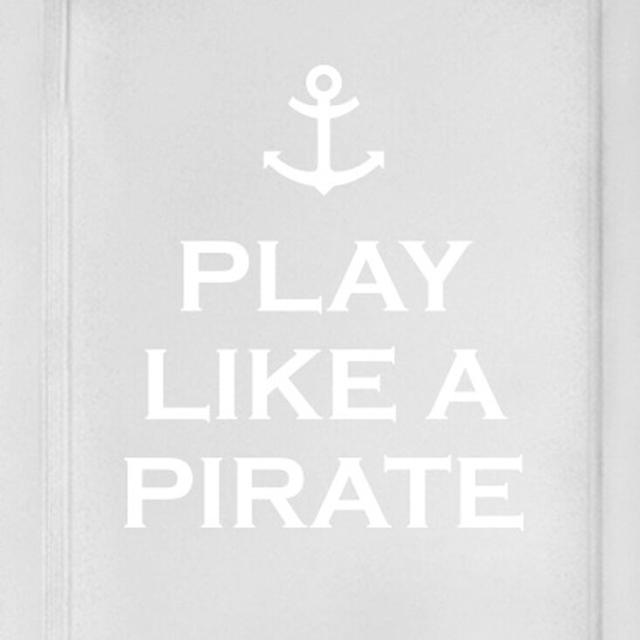 Play Like a Pirate Door Room Wall Sticker Maturi Colour: White on Productcaster.