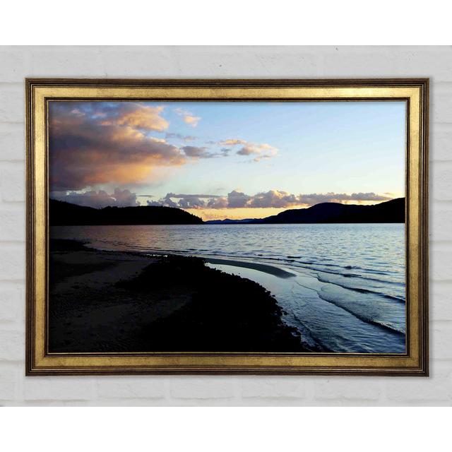 The Ocean At Dusk Framed Print Highland Dunes Size: 59.7cm H x 84.1cm W x 1.5cm D on Productcaster.