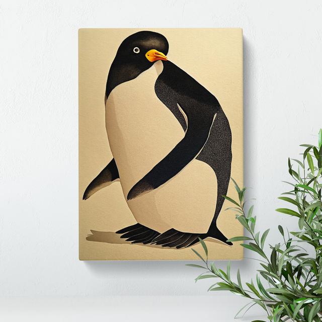 Watercolour Penguin No.2 - Wrapped Canvas Print World Menagerie Size: 60cm H x 40cm W x 3cm D on Productcaster.