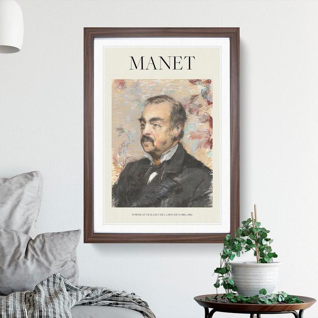 Julien de la Rochenoire by Edouard Manet - Picture Frame Art Prints East Urban Home Frame Option: Walnut Framed Framed, Size: 65cm H x 48cm W x 2cm D on Productcaster.