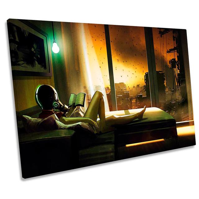 Isolation Gas Mark Urban Picture CANVAS WALL ART Print Multi-Coloured Happy Larry Size: 50.8cm H x 76.2cm W on Productcaster.