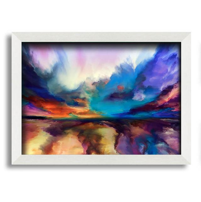 Zuria Cloud Burst - Single Picture Frame Art Prints Metro Lane Size: 59.7cm H x 84.1cm W x 10cm D on Productcaster.