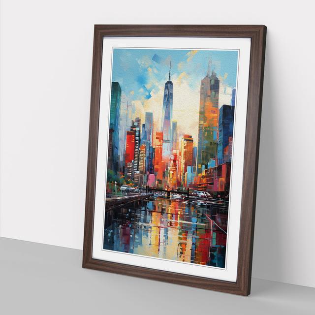 XYZ-FRM-V1223-5768 Single Picture Frame Art Prints on Wood 17 Stories Size: 64cm H x 46cm W x 2cm D, Frame Colour: Walnut on Productcaster.