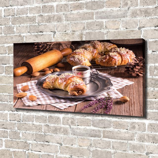 Croissants - Unframed Photograph on Canvas Brayden Studio Format: Canvas, Size: 70cm H x 140cm W x 2cm D on Productcaster.