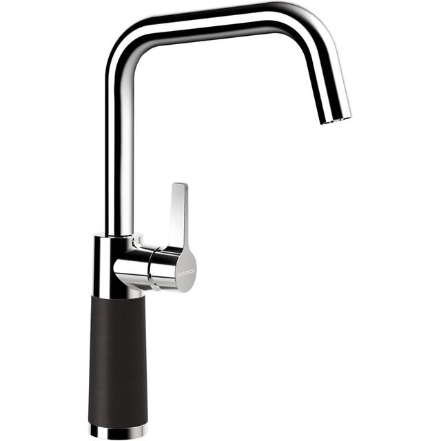 High Pressure Cristadur Single Lever Monobloc Tap SCHOCK Finish: Nero on Productcaster.