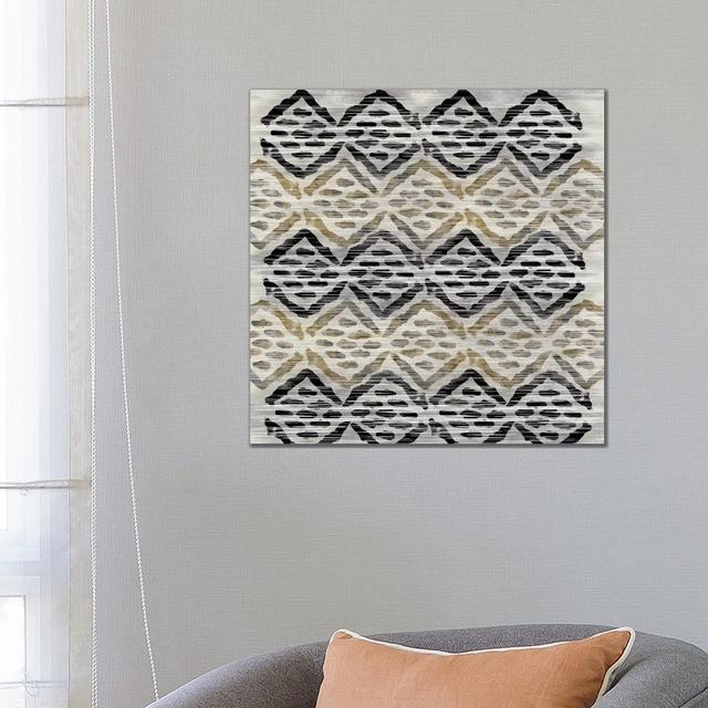 Grey Tribal III by PI Studio - Wrapped Canvas Painting Natur Pur Size: 66.04cm H x 66.04cm W x 1.905cm D on Productcaster.