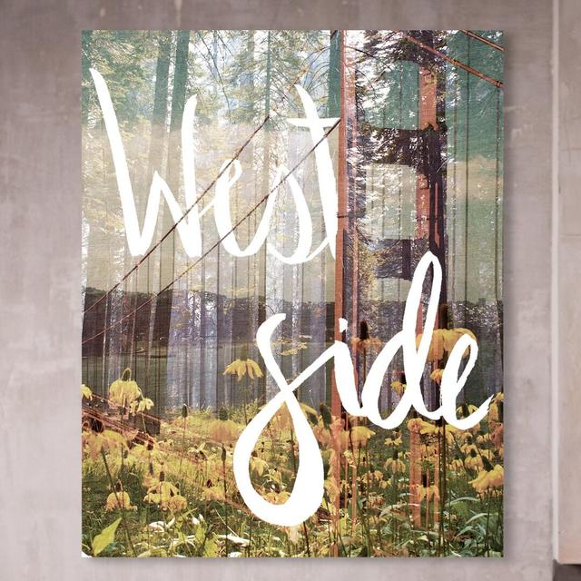 'West Side' Graphic Art on Wrapped Canvas East Urban Home Size: 114.3 cm H x 91.4 cm W on Productcaster.