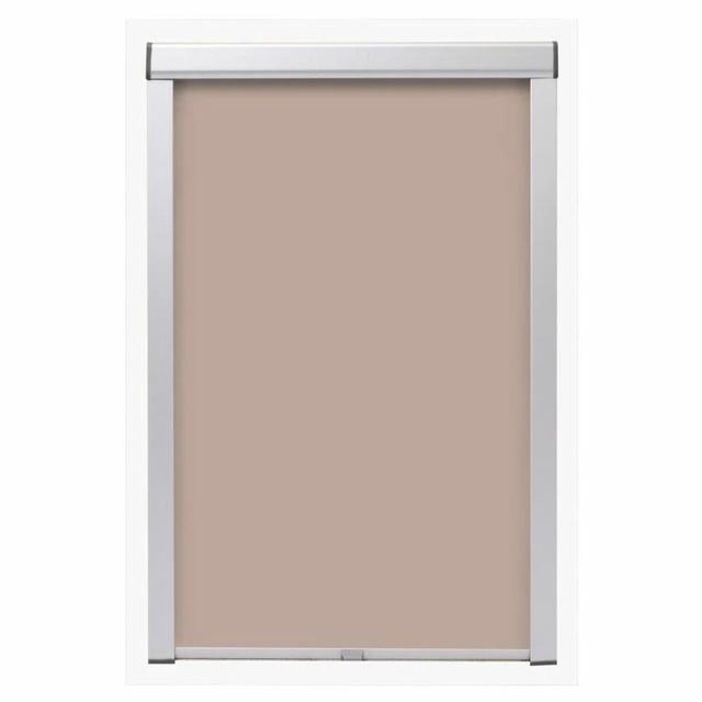 Blackout Roll-Up Blind Ebern Designs Finish: Beige, Size: 12" W x 50" L on Productcaster.