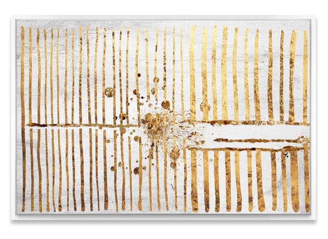 Love Force Field Gold - Wrapped Canvas Print East Urban Home Size: 55.88cm H x 81.28cm W x 1.27cm D on Productcaster.