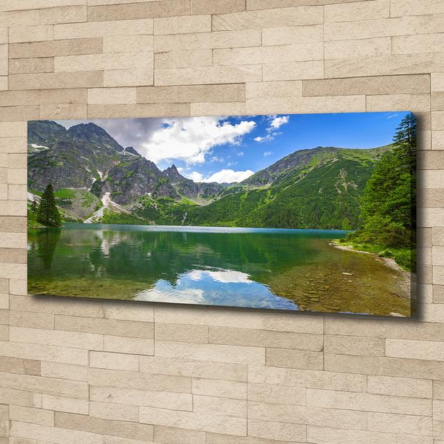 Sea Eye Of The Tatra Mountains - Print Union Rustic Format: Glass, Size: 70cm H x 100cm W x 4cm D on Productcaster.