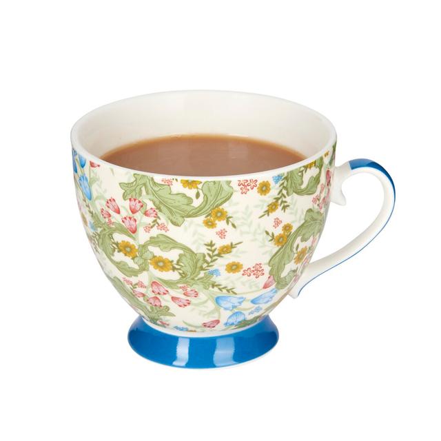 KitchenCraft 400ml Floral China Mug (Set of 4) KitchenCraft Set Size: 12 on Productcaster.