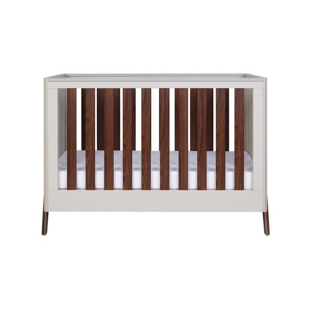 Fuori Mini Cot Bed Tutti Bambini Colour: White Sand/Warm Walnut on Productcaster.