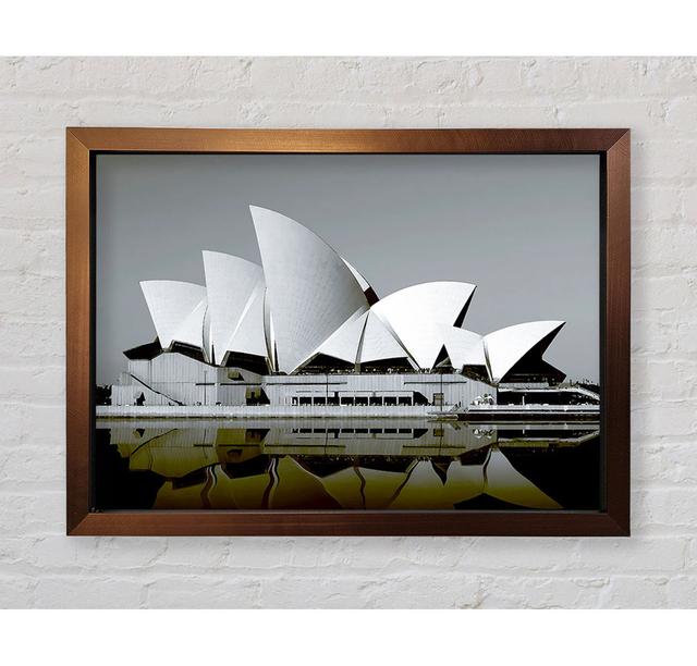 Sydney Opera House Green Harbour - Single Picture Frame Art Prints Bright Star Size: 42cm H x 59.7cm W x 3.4cm D on Productcaster.