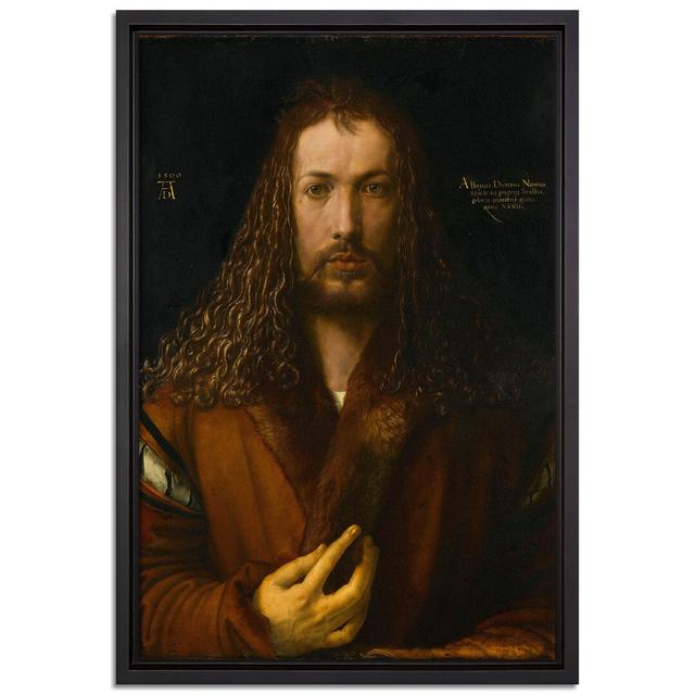 Gerahmtes Leinwandbild Self-Portrait von Albrecht Dürer Rosalind Wheeler Maße: 65 cm H x 45 cm B x 2,5 cm T on Productcaster.