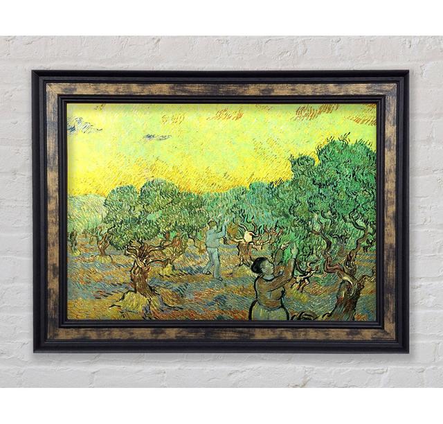 Van Gogh Olive Pickers In A Grove - Single Picture Frame Art Prints Bright Star Size: 84.1cm H x 142.2 cm W on Productcaster.