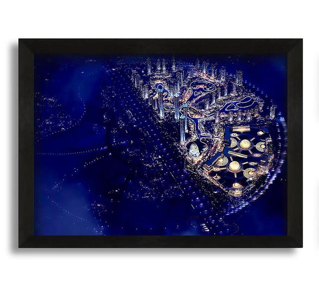 Dubai Blue Nights - Picture Frame Graphic Art on Canvas Brayden Studio on Productcaster.