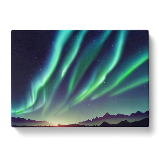 Heavenly Aurora Borealis - Wrapped Canvas Graphic Art ClassicLiving Size: 40cm H x 60cm W x 3cm D on Productcaster.