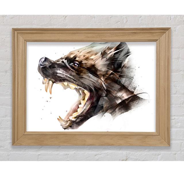 Hyena Head Framed Print Bright Star Size: 42cm H x 59.7cm W on Productcaster.