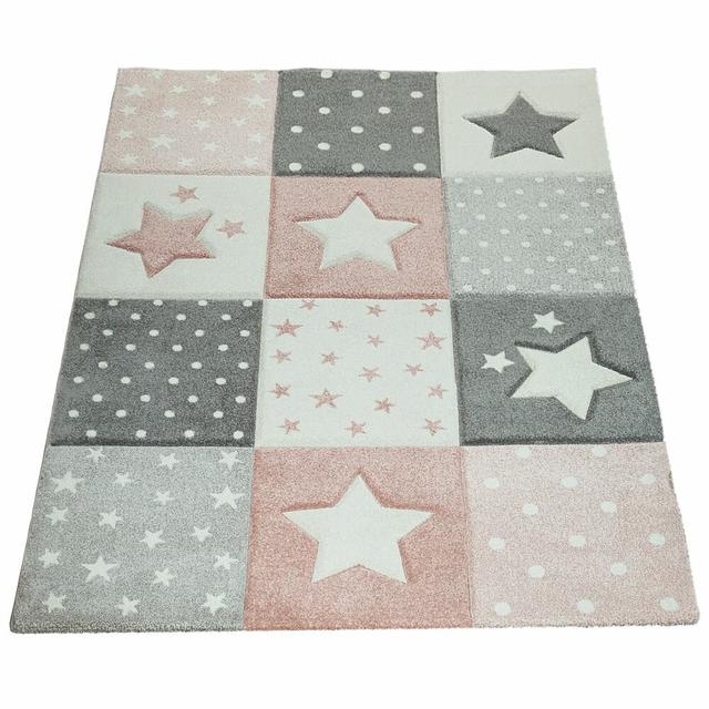 McAllister Shaggy Pink Rug Isabelle & Max Rug Size: Rectangule 240 x 340 cm on Productcaster.