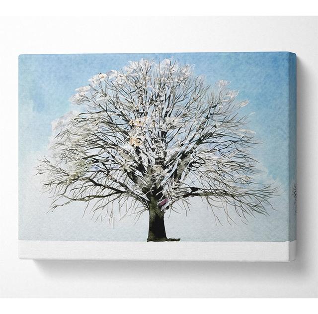 Snow Tree - Print 17 Stories Size: 35.6cm H x 50.8cm W x 10cm D on Productcaster.