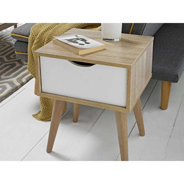 Hinson Side Table with Storage Norden Home on Productcaster.