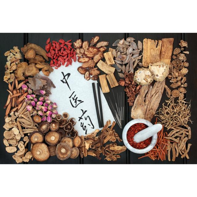 Chinese Herbs by Marilyna - Wrapped Canvas Photograph 17 Stories Size: 30cm H x 46cm W on Productcaster.