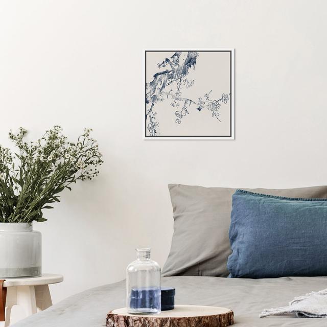 Floral And Botanical Traditional Botanical Nature Tree, Global Inspired White And Blue Canvas Wall Art Print For Dining Room Oliver Gal Format: White on Productcaster.