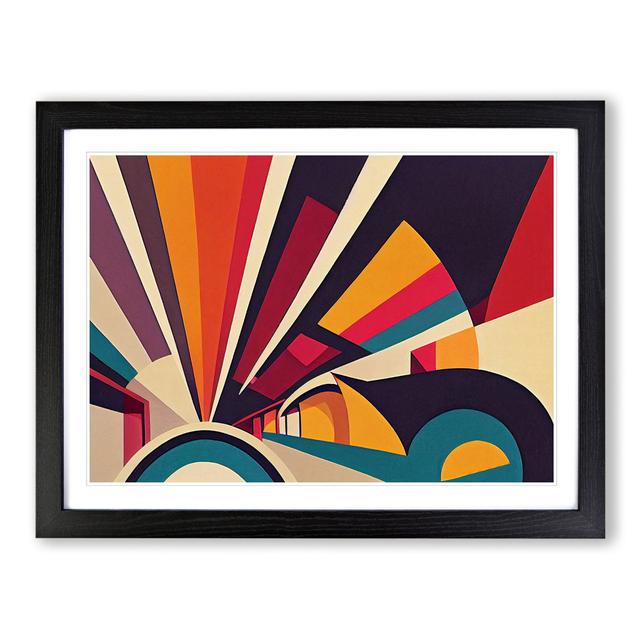 Art Deco Art Vol.1 - Picture Frame Graphic Art Metro Lane Size: 46cm H x 64cm W, Frame Colour: Black on Productcaster.