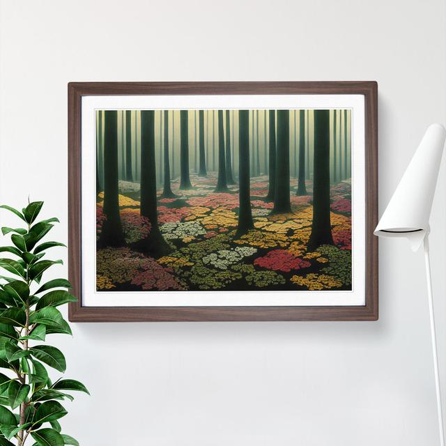 A Loving Forest - Picture Frame Graphic Art Alpen Home Size: 34cm H x 46cm W x 2cm D, Frame Colour: Walnut on Productcaster.