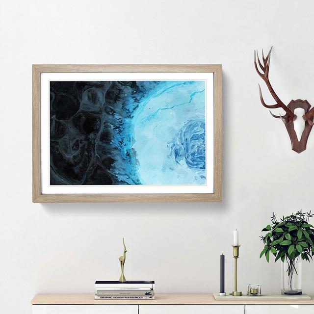 Deep Asleep in Abstract - Picture Frame Graphic Art Print East Urban Home Frame Option: Oak Framed, Size: 27cm H x 36cm W x 2cm D on Productcaster.