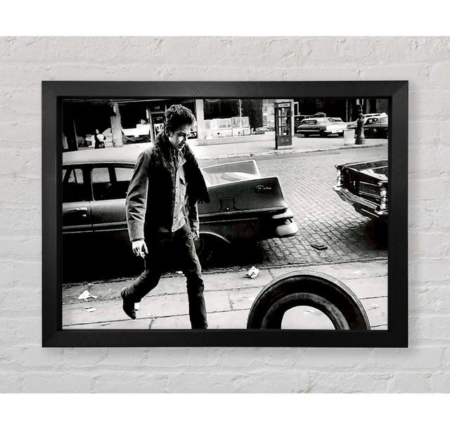 Bob Dylan Streets - Single Picture Frame Art Prints Ebern Designs Size: 59.7cm H x 84.1cm W x 3.4cm D on Productcaster.